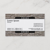 センターバンド5点 – 樹皮01 名刺 (裏面)