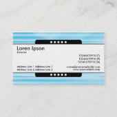 センターバンド5点 – 波形ブルー 名刺 (裏面)