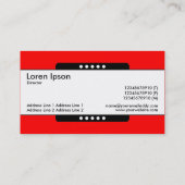 センターバンド5点 – 赤 名刺 (裏面)