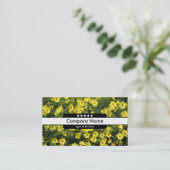 センターバンド5点 – 黄デイジー 名刺 (スタンド正面)