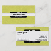 センターバンド5点 – 黄色の紙テクスチャ 名刺 (正面/裏面)