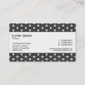 センターバンド – アサノハパターン 名刺 (裏面)