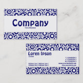 センターバンド – エイリアン回路 – ダークブルー 名刺 (正面/裏面)