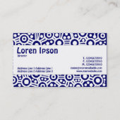 センターバンド – エイリアン回路 – ダークブルー 名刺 (裏面)