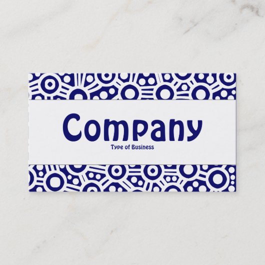 センターバンド – エイリアン回路 – ダークブルー 名刺 (正面)