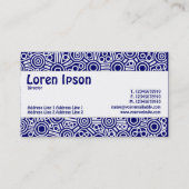 センターバンド – エイリアン回路II – ダークブルー 名刺 (裏面)