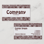 センターバンド – エイリアン回路II - Dark Brown 名刺 (正面/裏面)