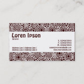 センターバンド – エイリアン回路II - Dark Brown 名刺 (裏面)