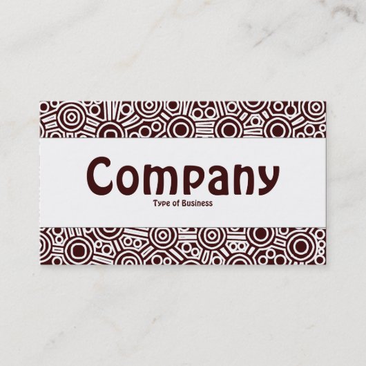 センターバンド – エイリアン回路II - Dark Brown 名刺 (正面)