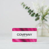 センターバンド（エッジ） – クリムゾングラデーション 名刺 (スタンド正面)