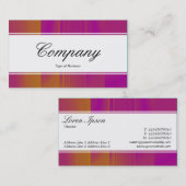 センターバンド(エッジ) – スクリプト – カラーテキスト 名刺 (正面/裏面)