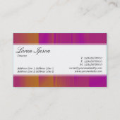 センターバンド(エッジ) – スクリプト – カラーテキスト 名刺 (裏面)