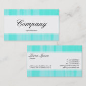 センターバンド(エッジ) – スクリプト – ターコイズ絵を描C 名刺 (正面/裏面)