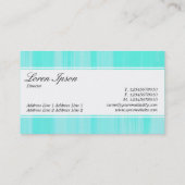センターバンド(エッジ) – スクリプト – ターコイズ絵を描C 名刺 (裏面)