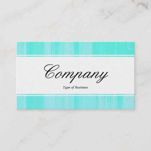 センターバンド(エッジ) – スクリプト – ターコイズ絵を描C 名刺 (正面)