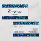 センターバンド（エッジ） – スクリプト – ビード組 名刺 (正面/裏面)