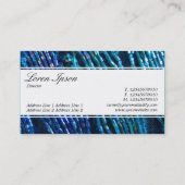 センターバンド（エッジ） – スクリプト – ビード組 名刺 (裏面)