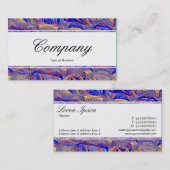 センターバンド（エッジ） – フラクタル抽象芸術061012a 名刺 (正面/裏面)