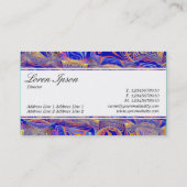 センターバンド（エッジ） – フラクタル抽象芸術061012a 名刺 (裏面)