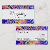 センターバンド(エッジ) – フラクタル抽象芸術061012d 名刺 (正面/裏面)