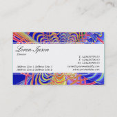 センターバンド(エッジ) – フラクタル抽象芸術061012d 名刺 (裏面)