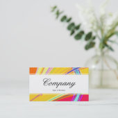 センターバンド(エッジ) – フラクタル抽象芸術061012e 名刺 (スタンド正面)