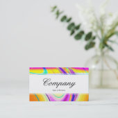 センターバンド(エッジ) – フラクタル抽象芸術061012f 名刺 (スタンド正面)