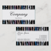 センターバンド(エッジ) – ミネラストライプル 名刺 (正面/裏面)