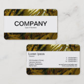 センターバンド（エッジ） -抽象芸術液体金ゴールド 名刺 (正面/裏面)