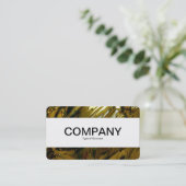 センターバンド（エッジ） -抽象芸術液体金ゴールド 名刺 (スタンド正面)