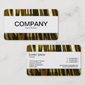 センターバンド(エッジ) -抽象芸術金ゴールド 名刺 (正面/裏面)