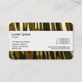 センターバンド(エッジ) -抽象芸術金ゴールド 名刺 (裏面)