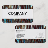 センターバンド（エッジ） – 金属製抽象芸術 名刺 (正面/裏面)