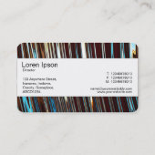 センターバンド（エッジ） – 金属製抽象芸術 名刺 (裏面)