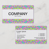 センターバンド – カラフル万華鏡のように千変万化するパターン01 名刺 (正面/裏面)