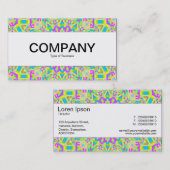 センターバンド – カラフル万華鏡のように千変万化するパターン02 名刺 (正面/裏面)