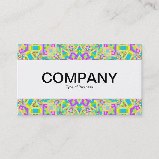 センターバンド – カラフル万華鏡のように千変万化するパターン02 名刺 (正面)