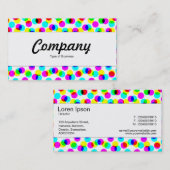 センターバンド – カラーハーフトーンパターン 名刺 (正面/裏面)