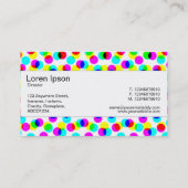 センターバンド – カラーハーフトーンパターン 名刺 (裏面)