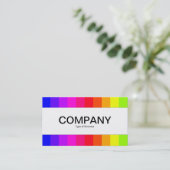 センターバンド – カラーバー01 名刺 (スタンド正面)