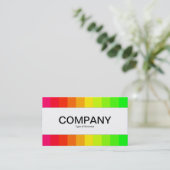 センターバンド – カラーバー02 名刺 (スタンド正面)