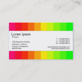 センターバンド – カラーバー02 名刺 (裏面)