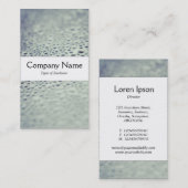 センターバンド – ガラス上の水滴01 名刺 (正面/裏面)