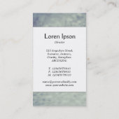 センターバンド – ガラス上の水滴01 名刺 (裏面)