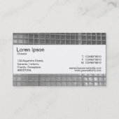 センターバンド – ガラス壁01 – 白黒 名刺 (裏面)