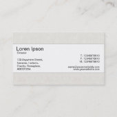 センターバンド – キャンバスの外観 名刺 (裏面)