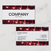 センターバンド – キ白熱［赤熱］光を放つーボード 名刺 (正面/裏面)