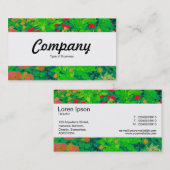 センターバンド – サイケデリックフラワーベッド 名刺 (正面/裏面)