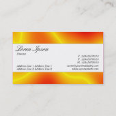 センターバンド – スクリプト – フラクタル炎 名刺 (裏面)