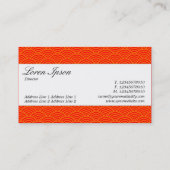 センターバンド – スクリプト – 魚のスケールパターン 名刺 (裏面)